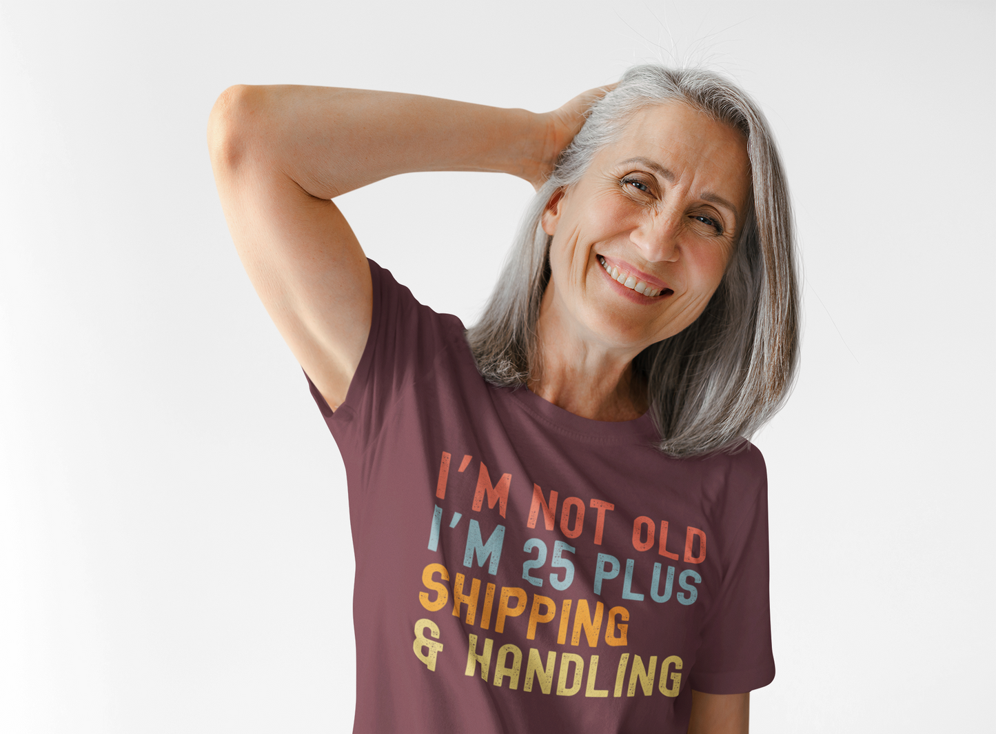 Humorous Crew Tee, I'm Not Old I'm 25 Plus, Unisex T-Shirt, Fun Gift for Friends, Ideal for Birthdays and Celebrations