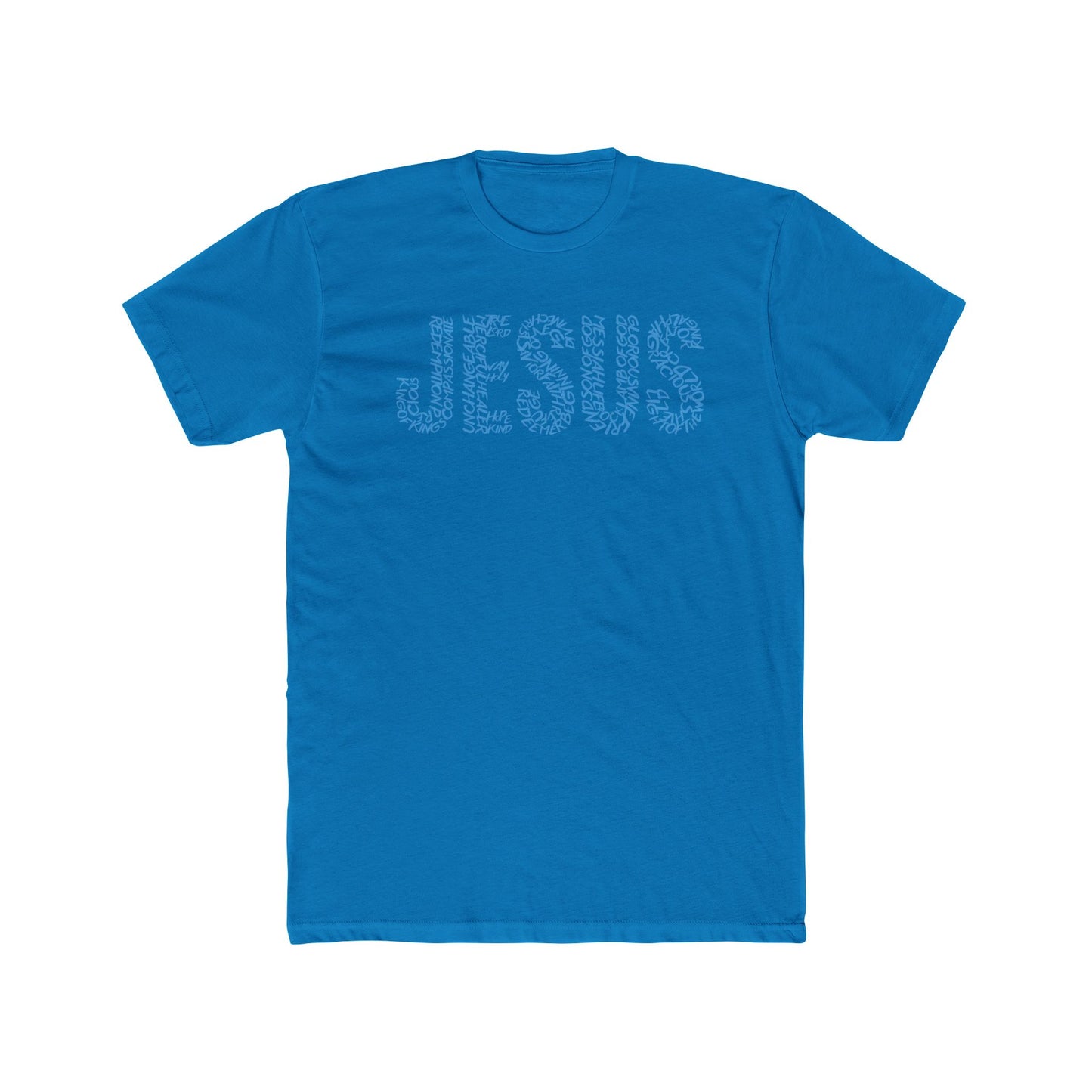 Jesus Typography T-Shirt for Men – Christian Faith Shirt – Minimalist Religious Tee – Spiritual Gift for Him – Comfortable Christian Apparel