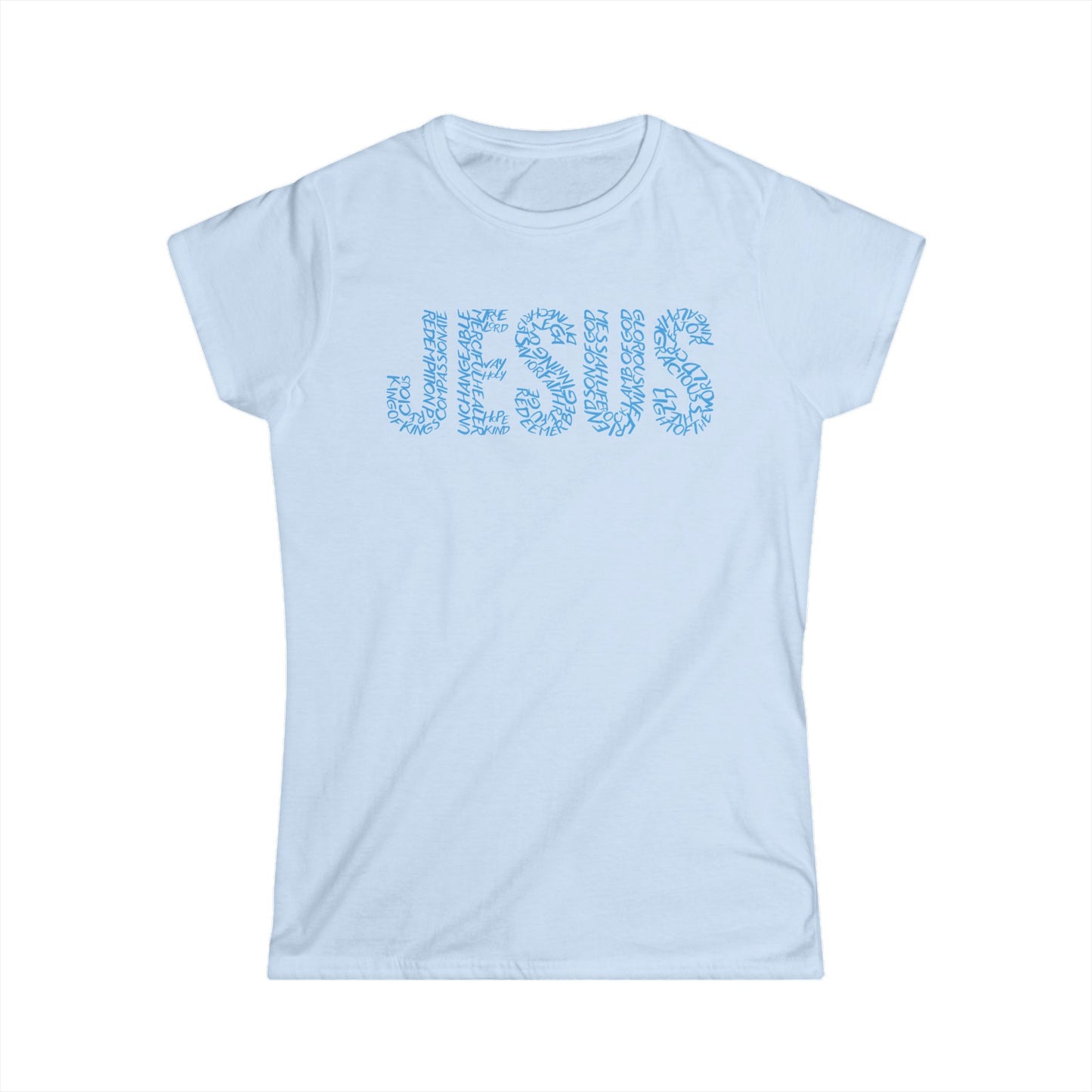 Jesus Floral T-Shirt for Women – Christian Faith Tee – Inspirational Typography Shirt – Spiritual Gift for Her – Casual Christian Outfit