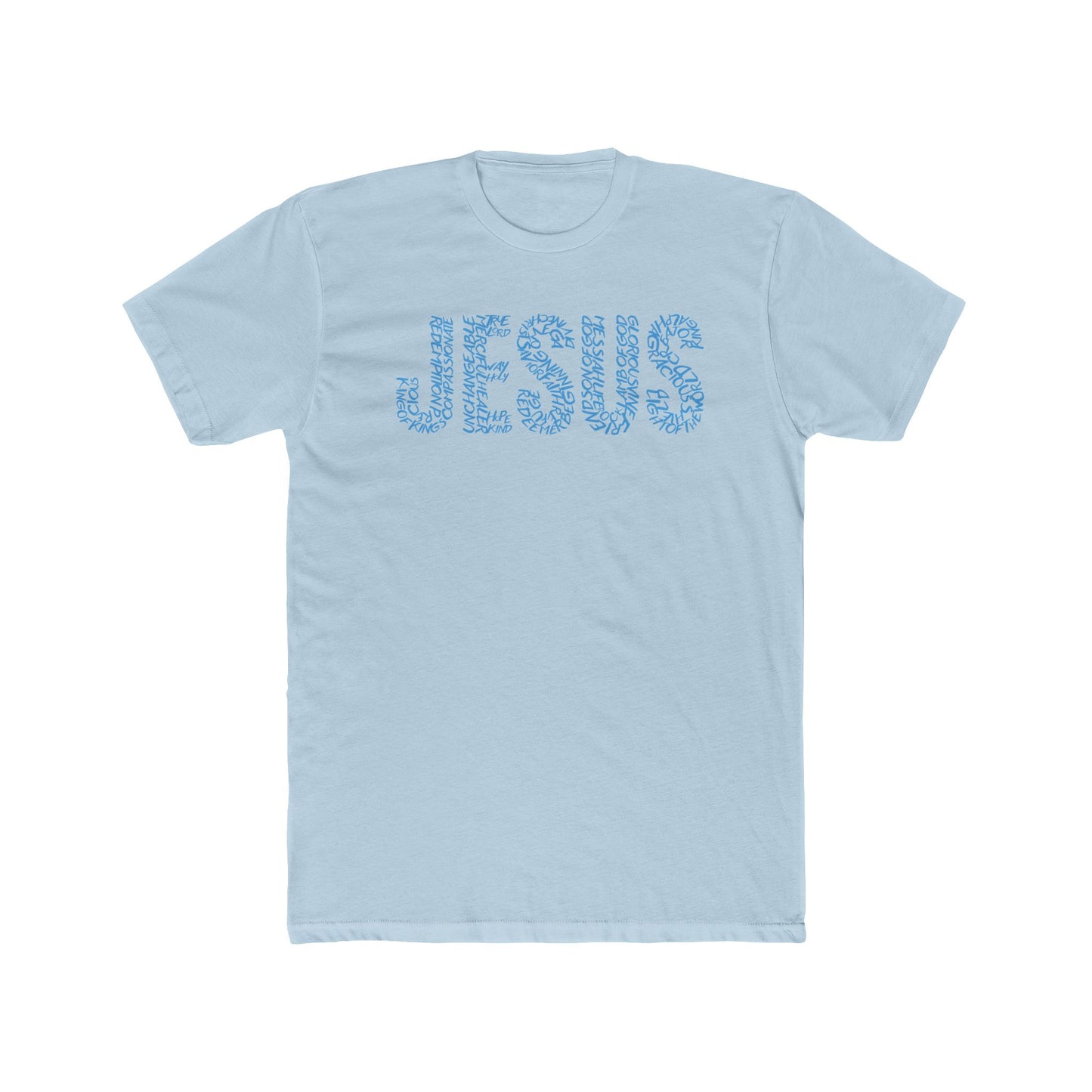 Jesus Typography T-Shirt for Men – Christian Faith Shirt – Minimalist Religious Tee – Spiritual Gift for Him – Comfortable Christian Apparel