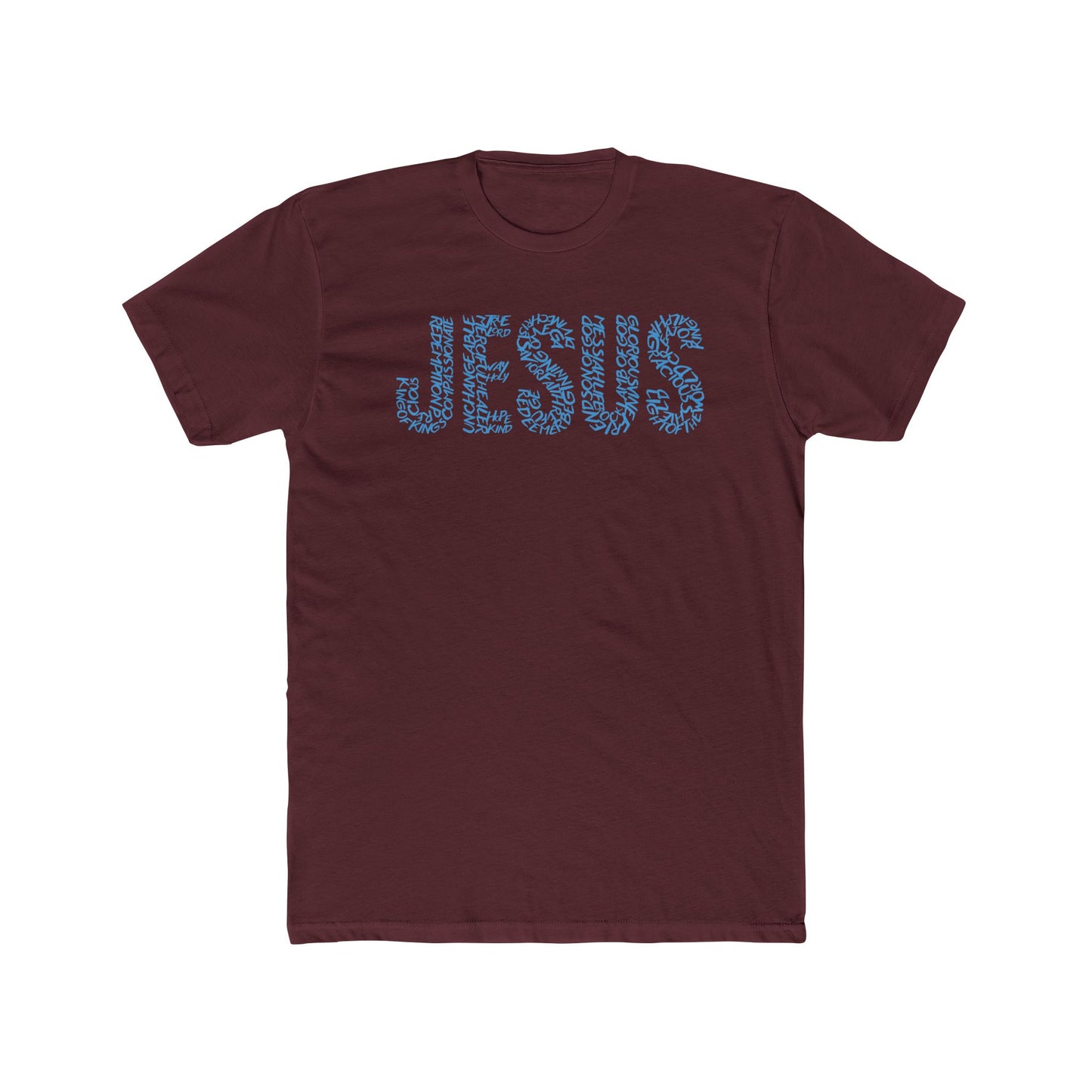 Jesus Typography T-Shirt for Men – Christian Faith Shirt – Minimalist Religious Tee – Spiritual Gift for Him – Comfortable Christian Apparel