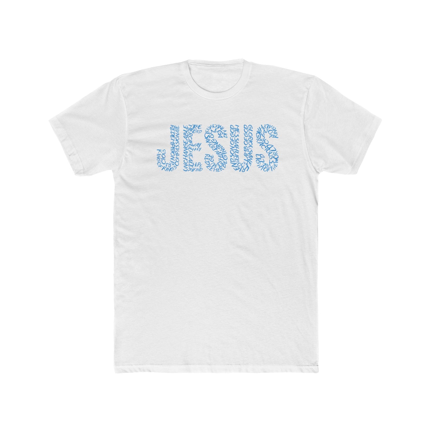 Jesus Typography T-Shirt for Men – Christian Faith Shirt – Minimalist Religious Tee – Spiritual Gift for Him – Comfortable Christian Apparel