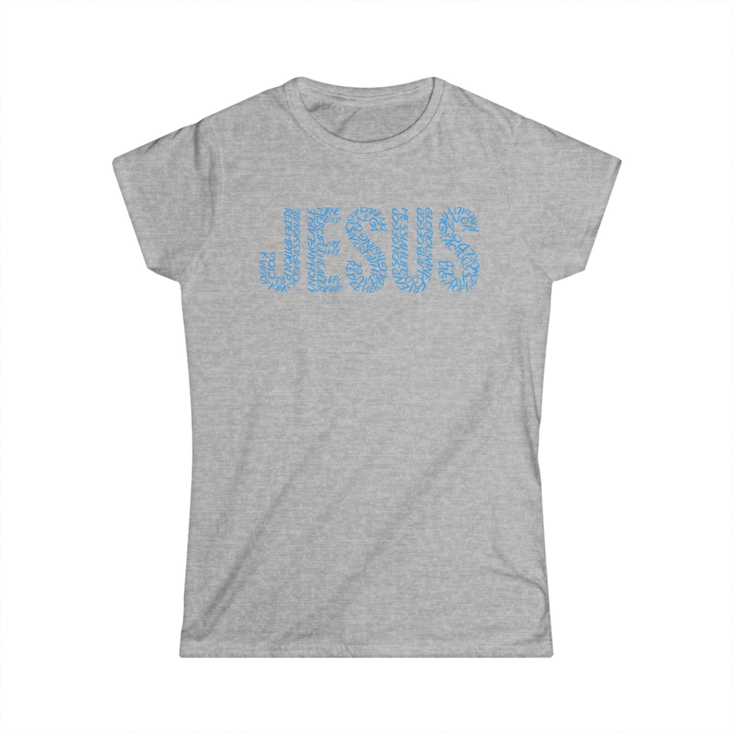 Jesus Floral T-Shirt for Women – Christian Faith Tee – Inspirational Typography Shirt – Spiritual Gift for Her – Casual Christian Outfit