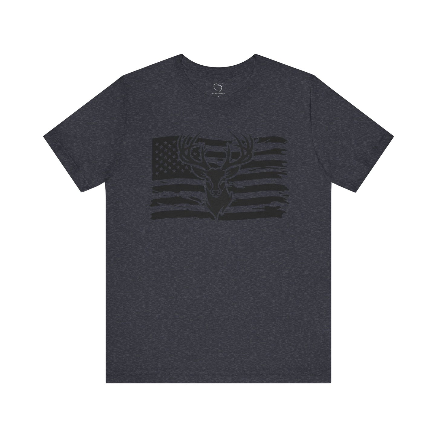 American Flag Deer Graphic Tee, Unisex T-Shirt for Wildlife Lovers, Casual Apparel, Perfect Gift for Outdoor Enthusiasts