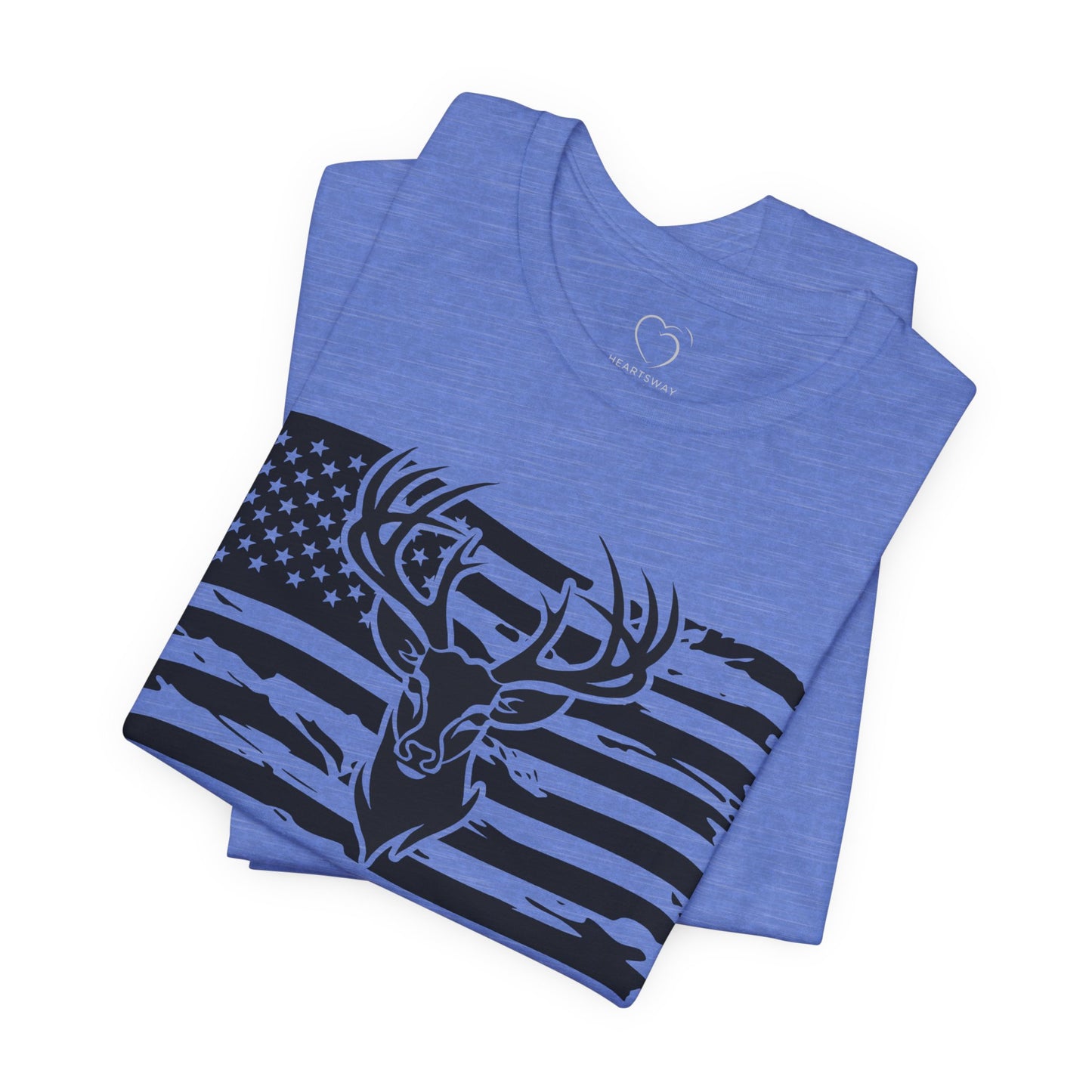 American Flag Deer Graphic Tee, Unisex T-Shirt for Wildlife Lovers, Casual Apparel, Perfect Gift for Outdoor Enthusiasts