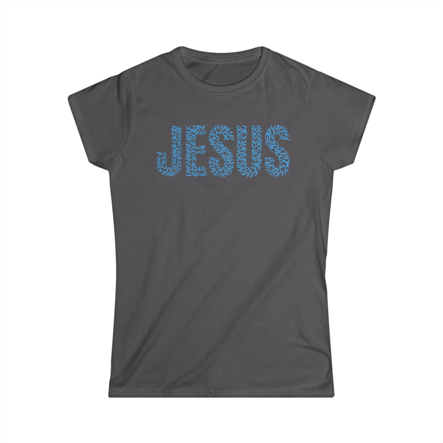 Jesus Floral T-Shirt for Women – Christian Faith Tee – Inspirational Typography Shirt – Spiritual Gift for Her – Casual Christian Outfit