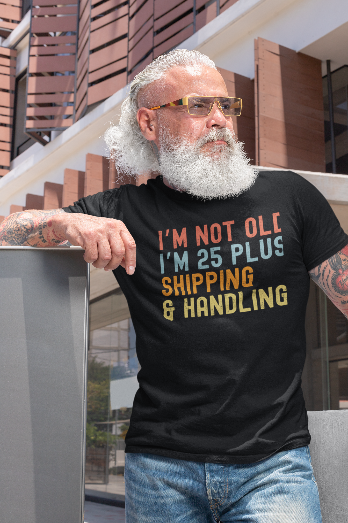 Humorous Crew Tee, I'm Not Old I'm 25 Plus, Unisex T-Shirt, Fun Gift for Friends, Ideal for Birthdays and Celebrations