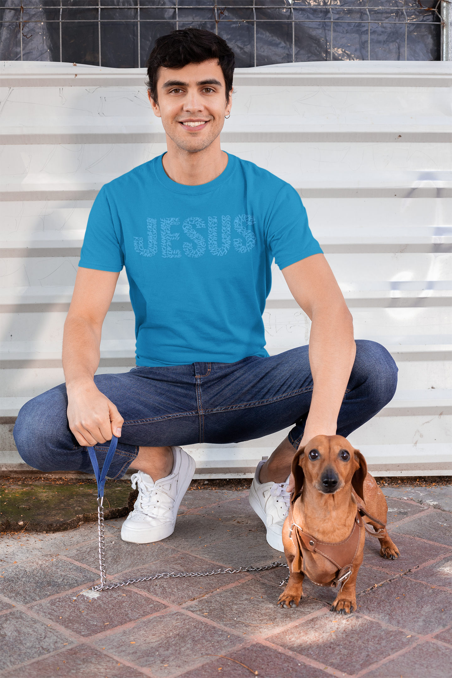 Jesus Typography T-Shirt for Men – Christian Faith Shirt – Minimalist Religious Tee – Spiritual Gift for Him – Comfortable Christian Apparel