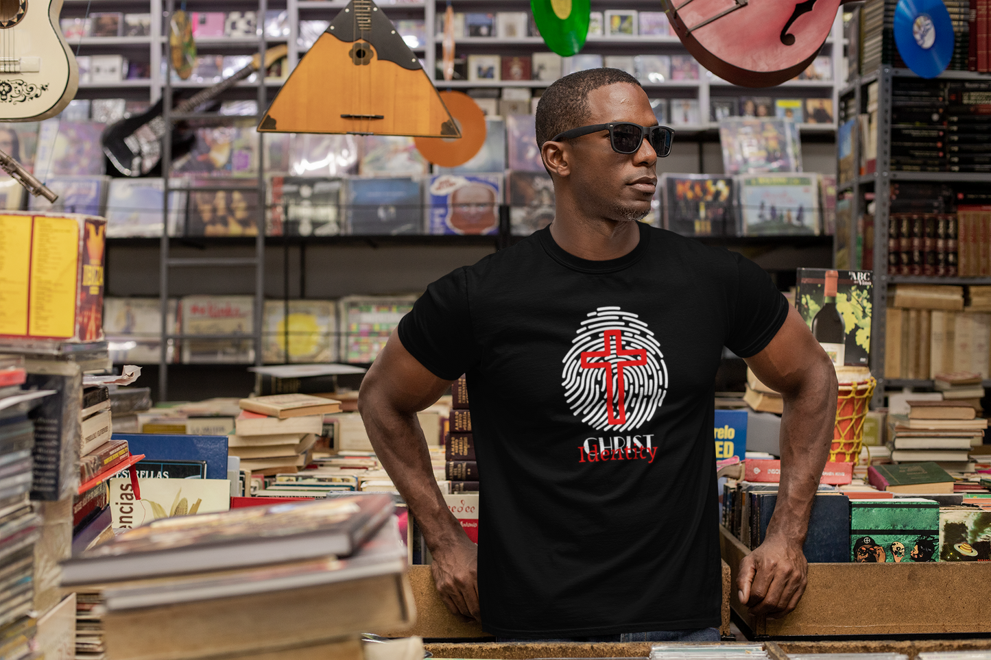 Faith-Inspired Men Tee - Embrace Your Identity, Religious T-Shirt, Inspirational Gift, Casual Wear, Christian Apparel