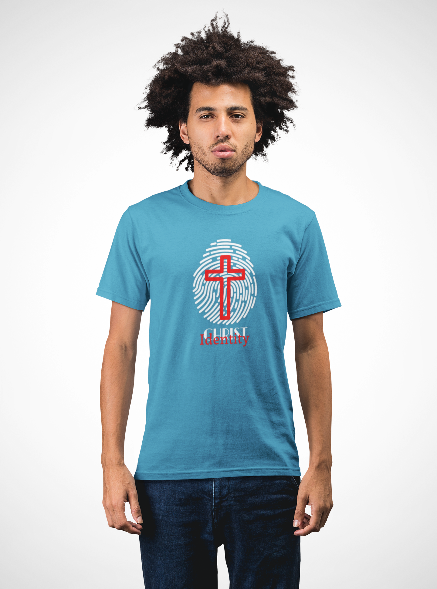 Faith-Inspired Men Tee - Embrace Your Identity, Religious T-Shirt, Inspirational Gift, Casual Wear, Christian Apparel