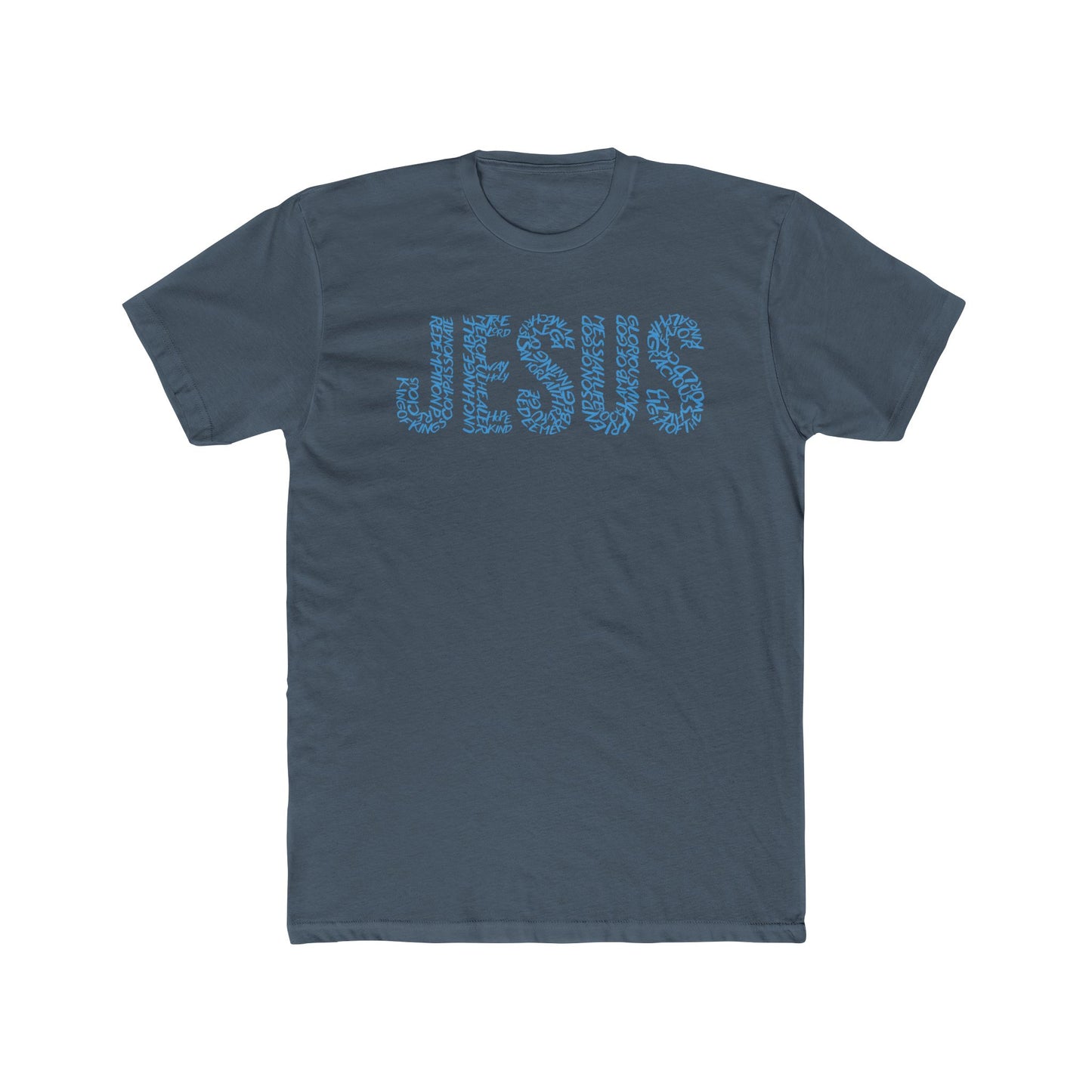 Jesus Typography T-Shirt for Men – Christian Faith Shirt – Minimalist Religious Tee – Spiritual Gift for Him – Comfortable Christian Apparel