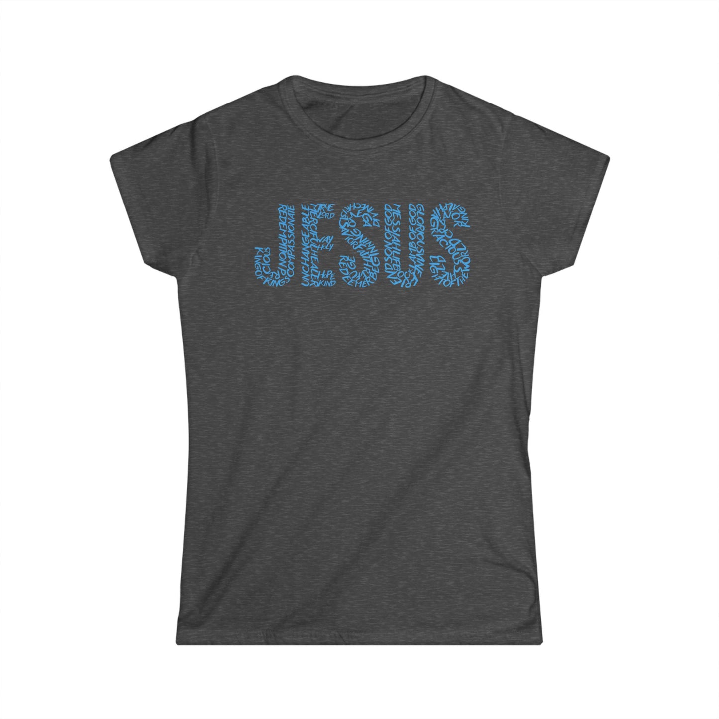 Jesus Floral T-Shirt for Women – Christian Faith Tee – Inspirational Typography Shirt – Spiritual Gift for Her – Casual Christian Outfit