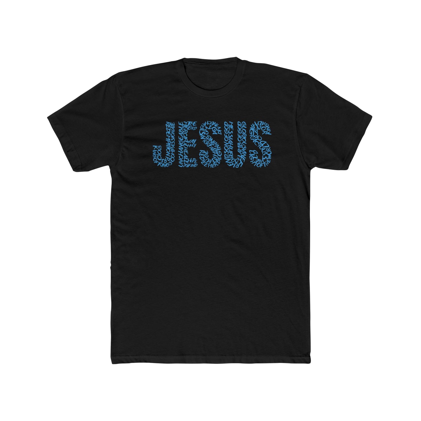 Jesus Typography T-Shirt for Men – Christian Faith Shirt – Minimalist Religious Tee – Spiritual Gift for Him – Comfortable Christian Apparel