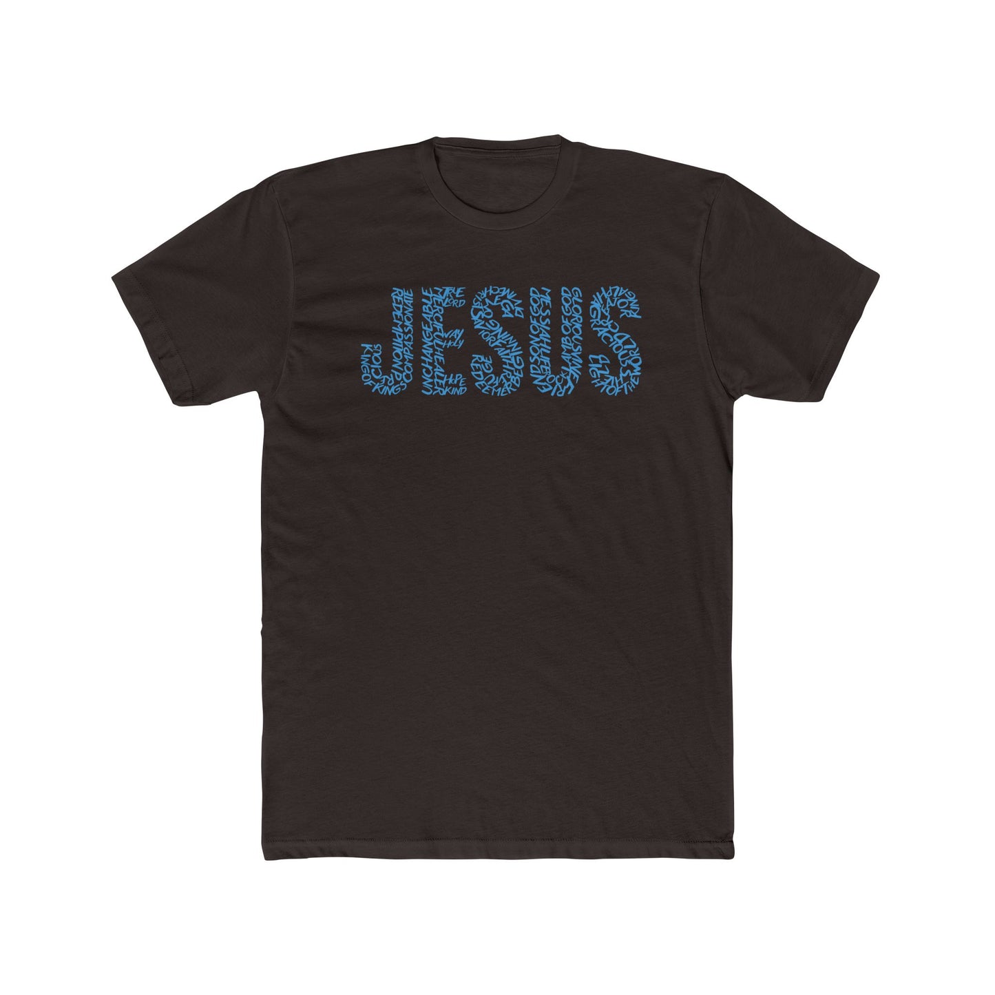 Jesus Typography T-Shirt for Men – Christian Faith Shirt – Minimalist Religious Tee – Spiritual Gift for Him – Comfortable Christian Apparel