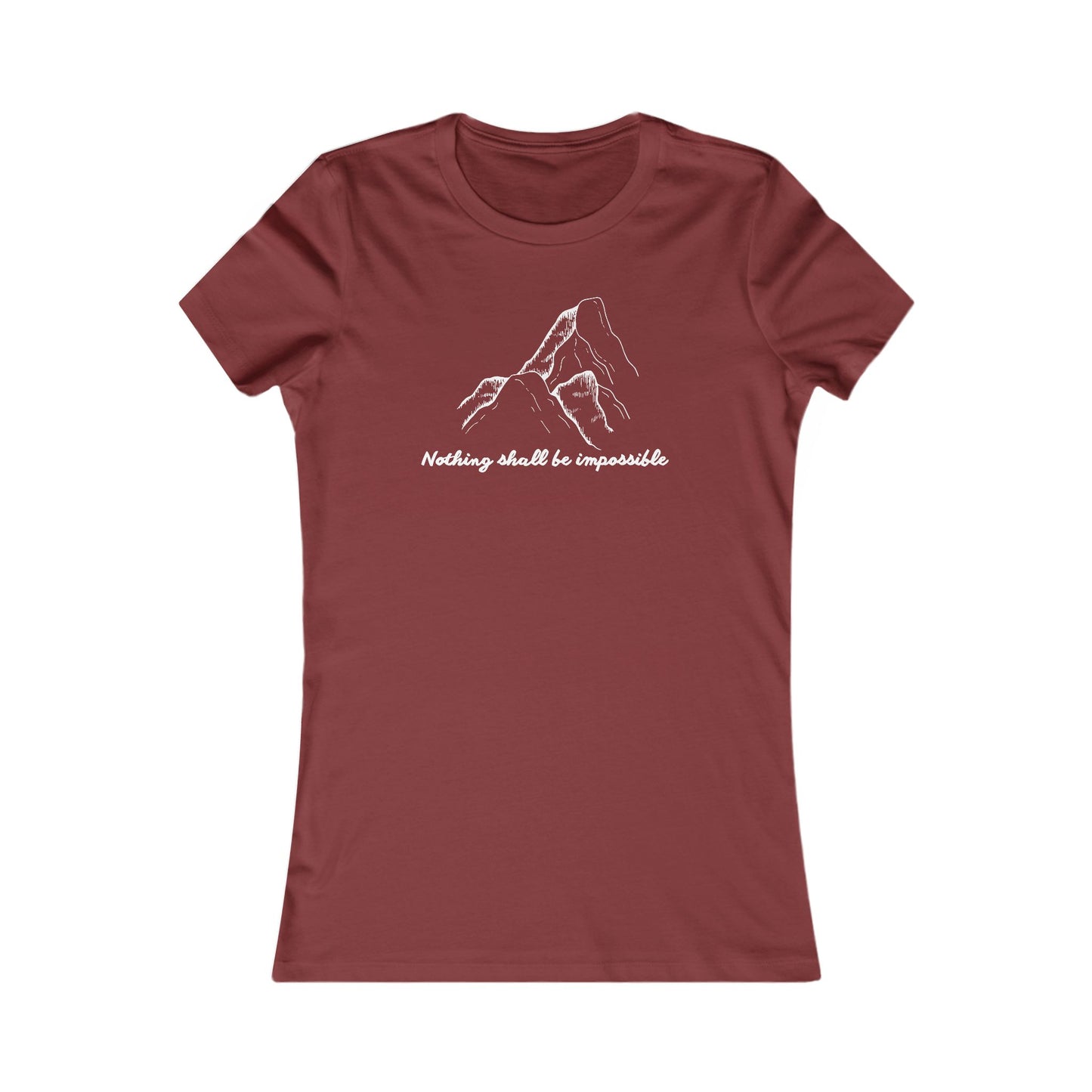 Motivational Women’s Tee – ‘Nothing Shall Be Impossible’ – Faith Gift Shirt