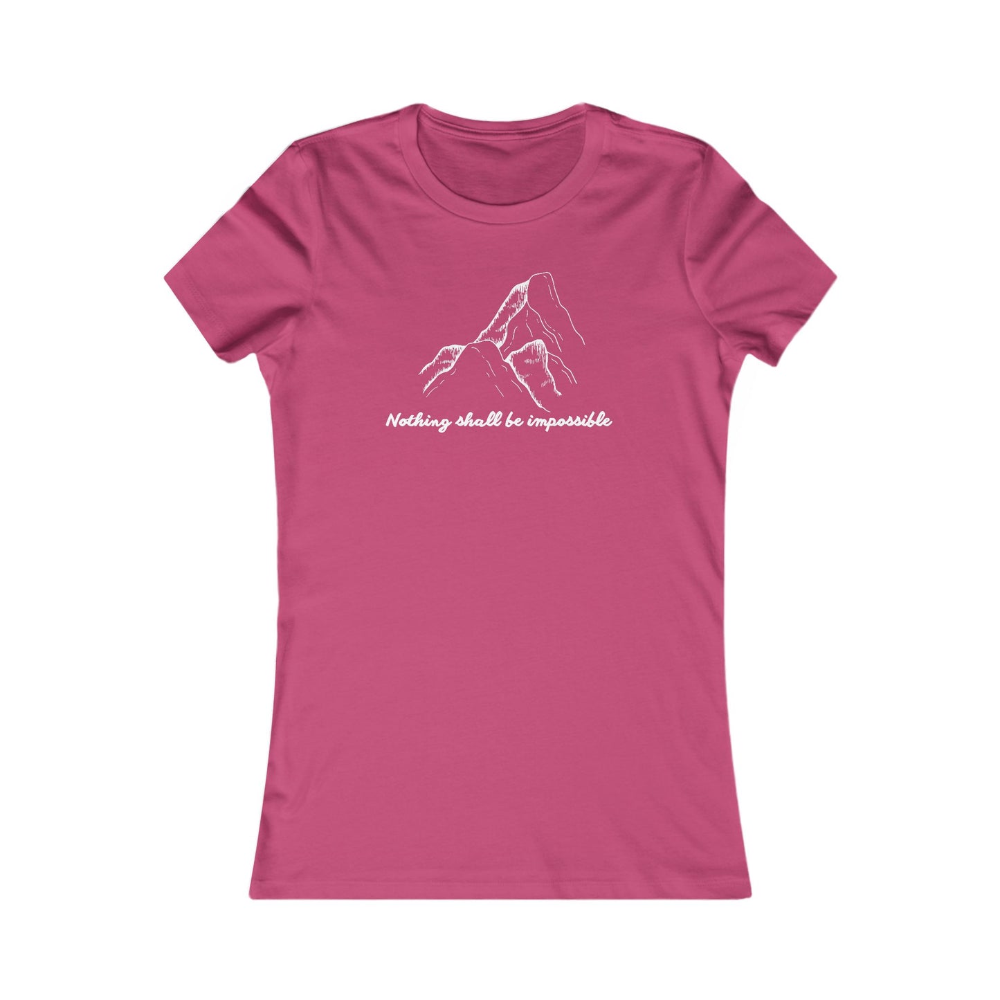 Motivational Women’s Tee – ‘Nothing Shall Be Impossible’ – Faith Gift Shirt