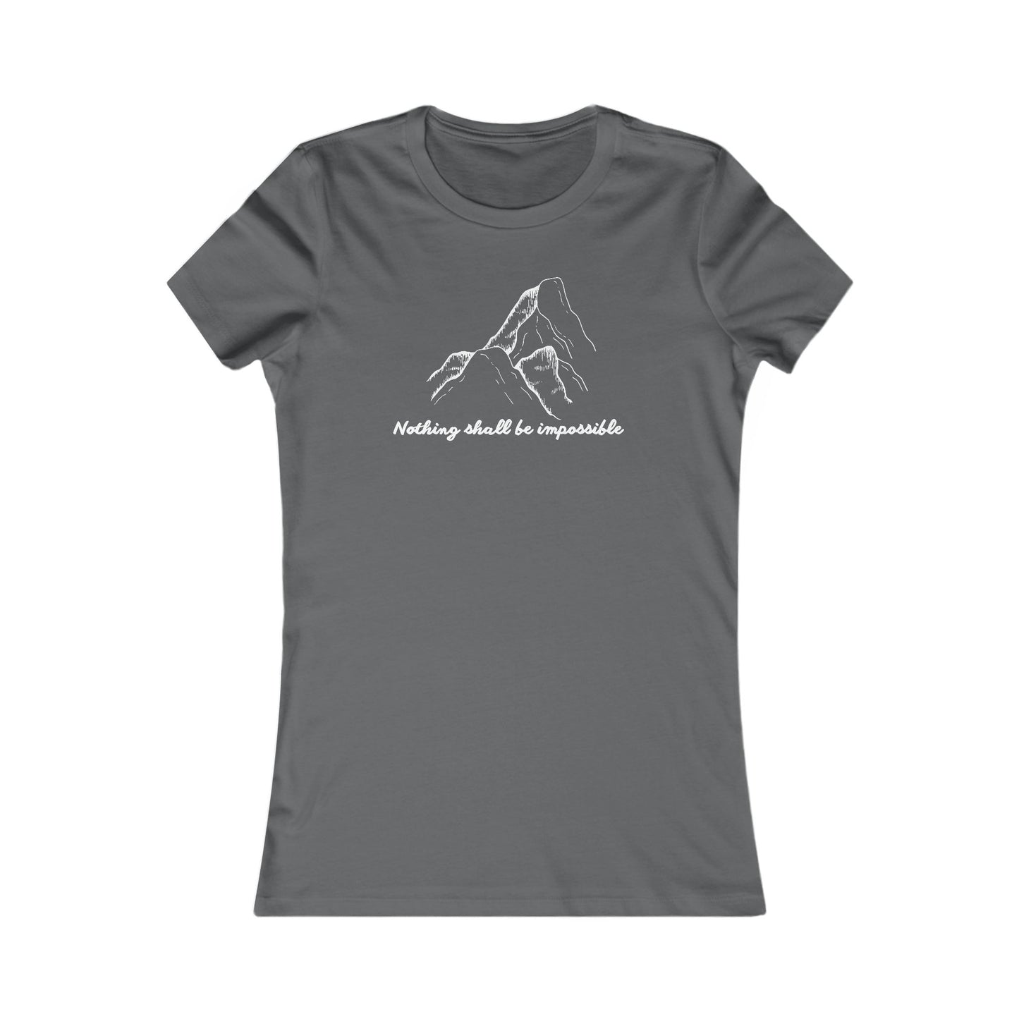 Motivational Women’s Tee – ‘Nothing Shall Be Impossible’ – Faith Gift Shirt