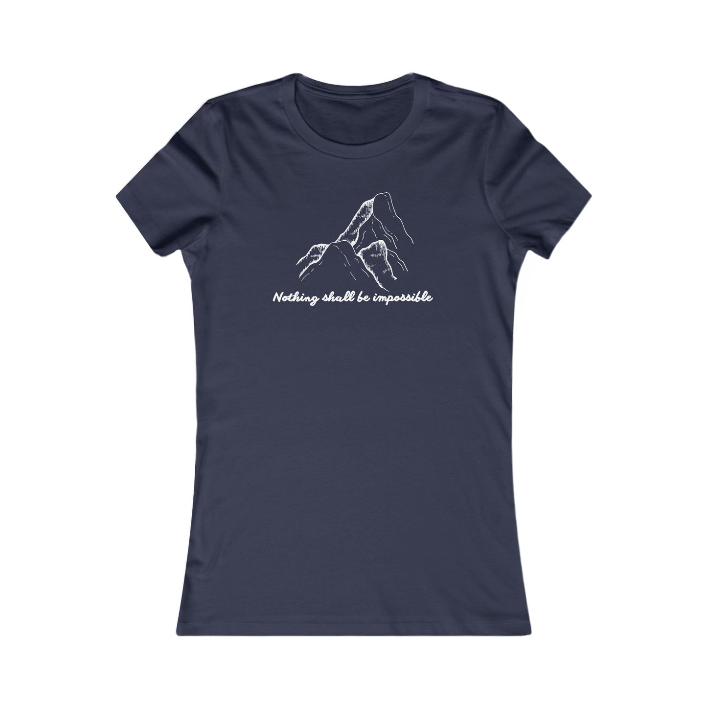 Motivational Women’s Tee – ‘Nothing Shall Be Impossible’ – Faith Gift Shirt