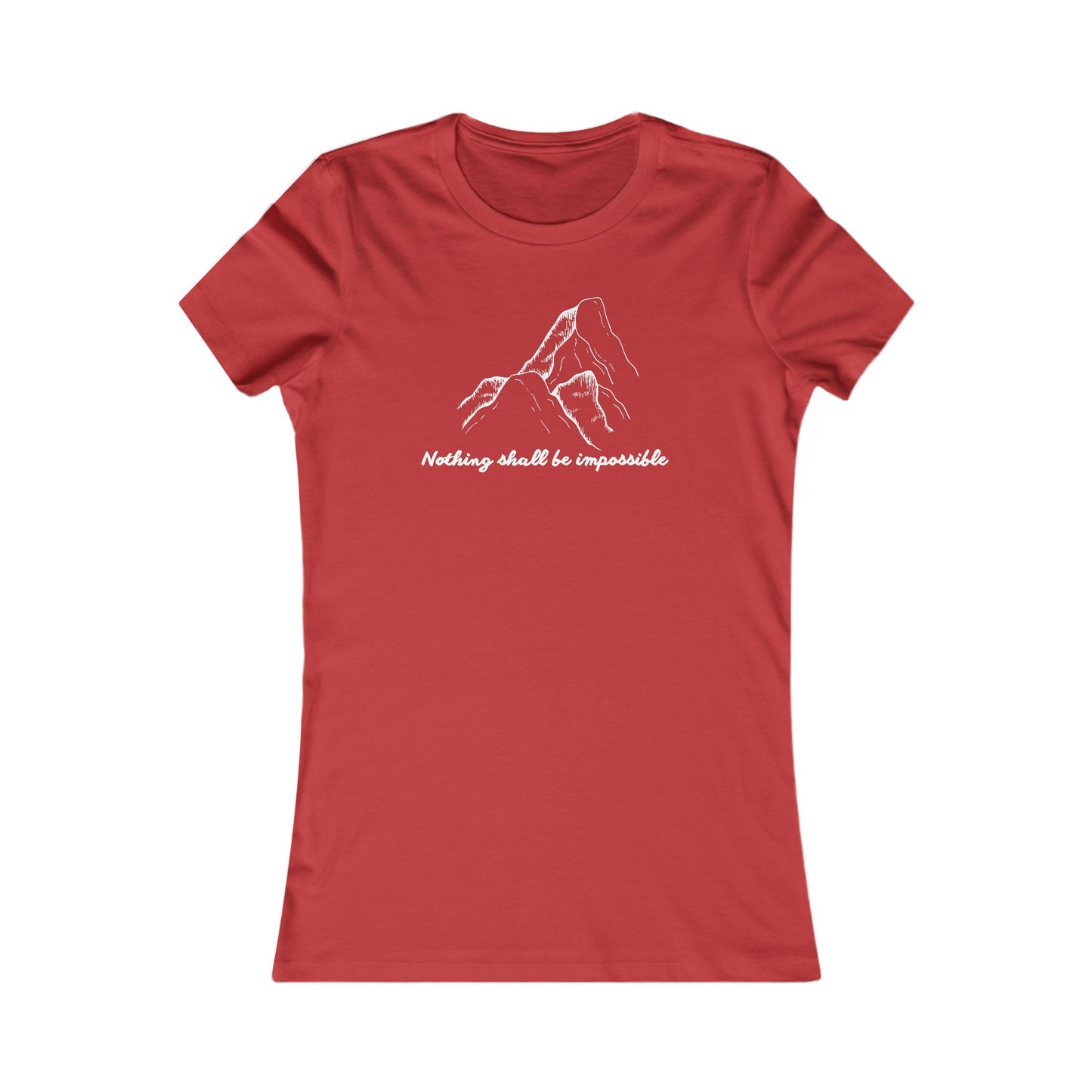 Motivational Women’s Tee – ‘Nothing Shall Be Impossible’ – Faith Gift Shirt
