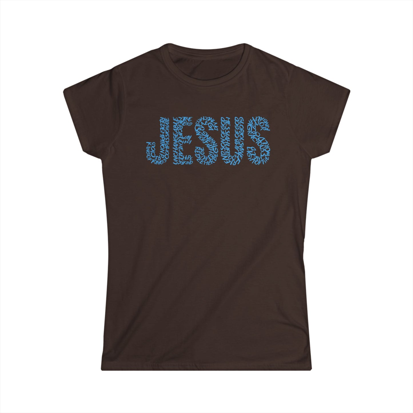 Jesus Floral T-Shirt for Women – Christian Faith Tee – Inspirational Typography Shirt – Spiritual Gift for Her – Casual Christian Outfit