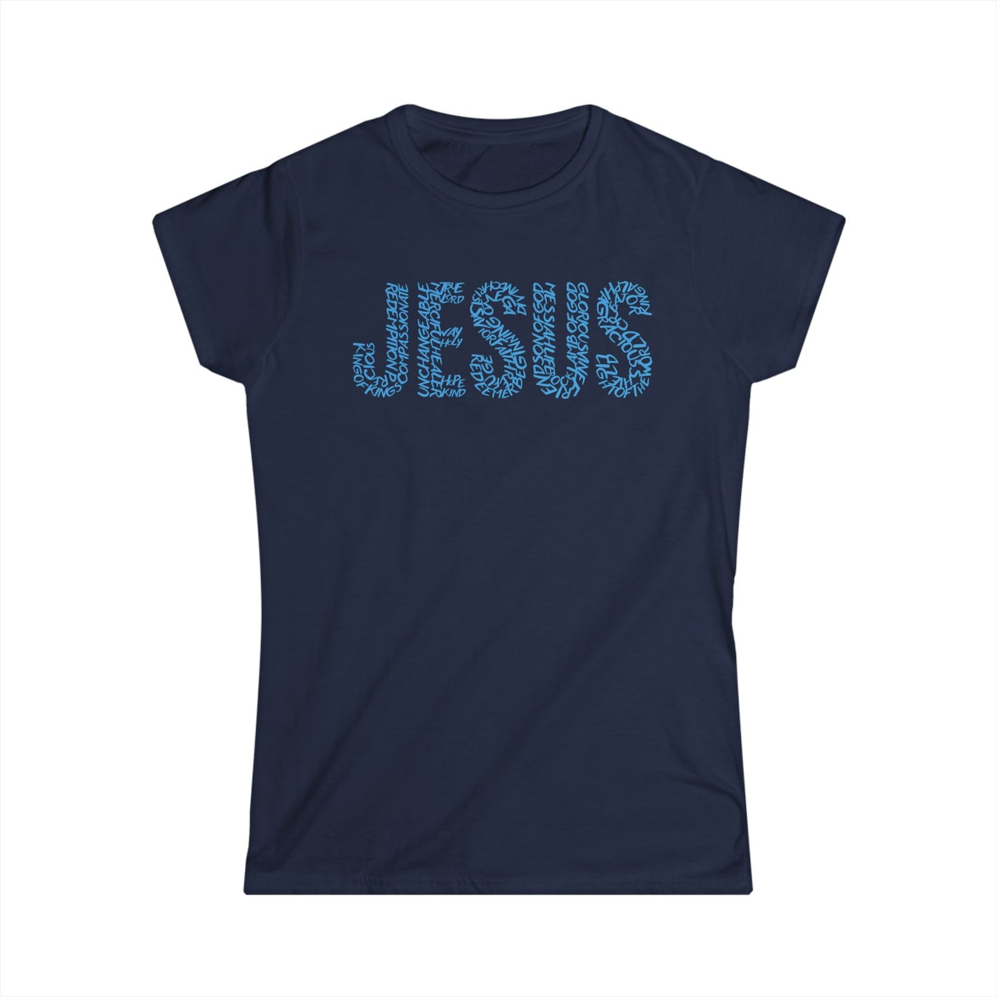 Jesus Floral T-Shirt for Women – Christian Faith Tee – Inspirational Typography Shirt – Spiritual Gift for Her – Casual Christian Outfit