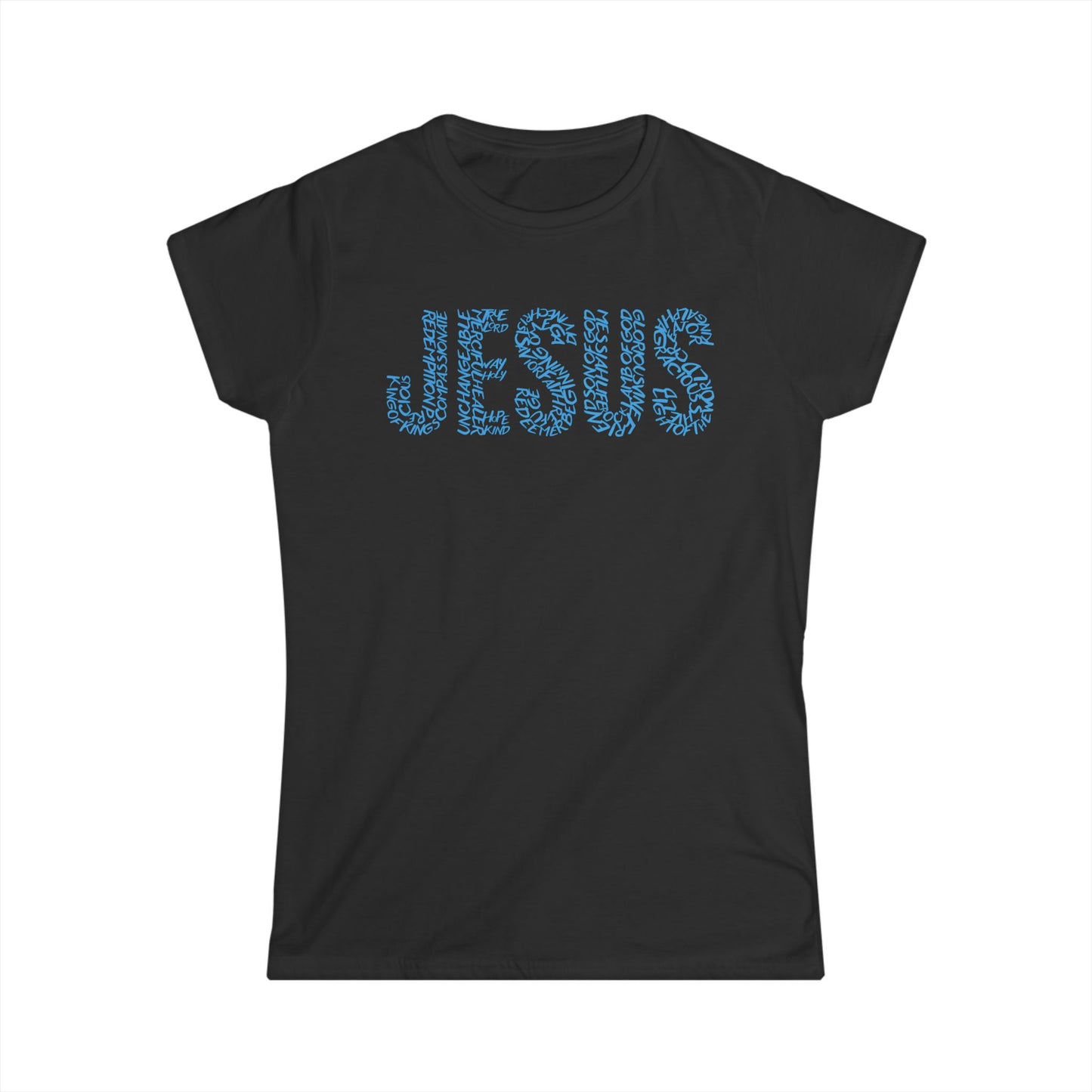 Jesus Floral T-Shirt for Women – Christian Faith Tee – Inspirational Typography Shirt – Spiritual Gift for Her – Casual Christian Outfit