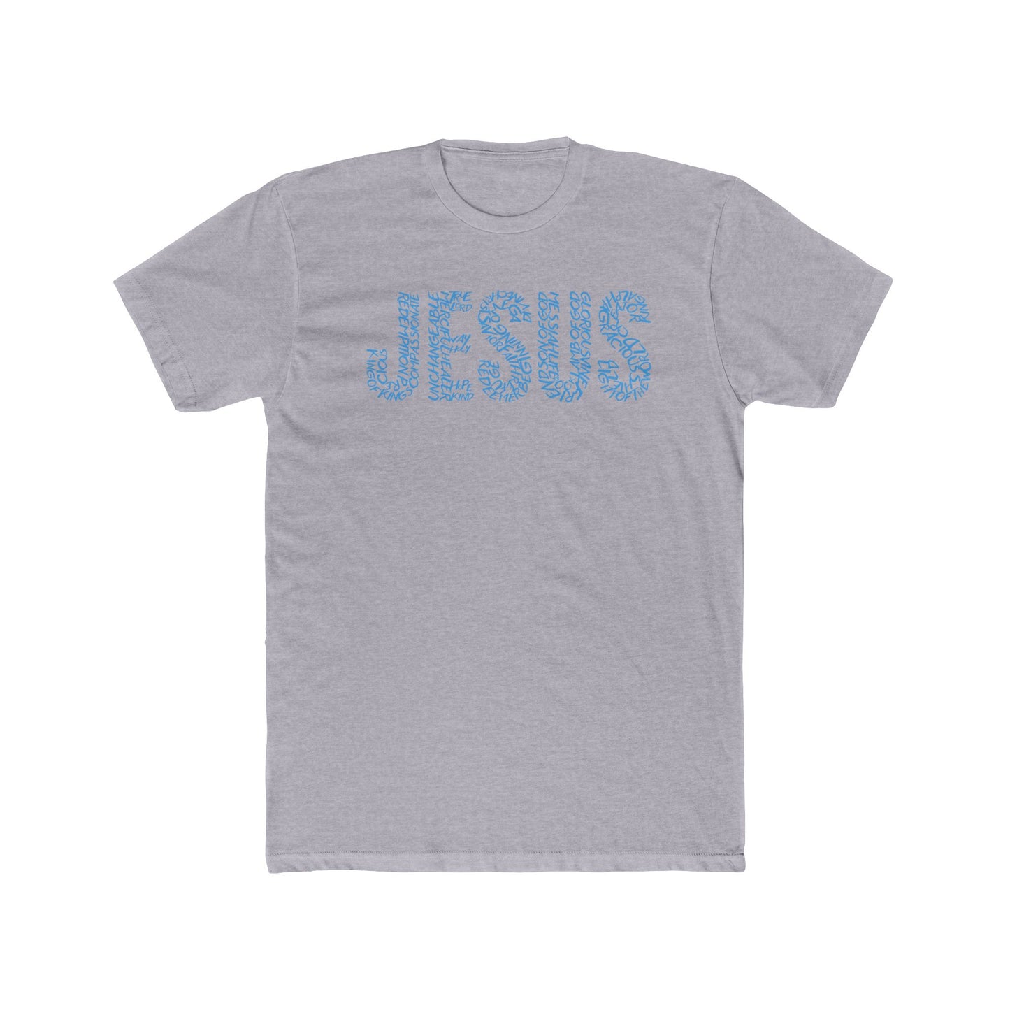 Jesus Typography T-Shirt for Men – Christian Faith Shirt – Minimalist Religious Tee – Spiritual Gift for Him – Comfortable Christian Apparel